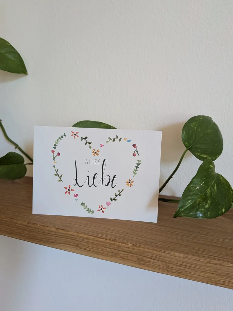 Alles Liebe – Blumenherz